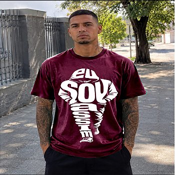 Camiseta Streetwear Masculina Tradicional Algodão "Estampa Eu Sou Assim" Casual