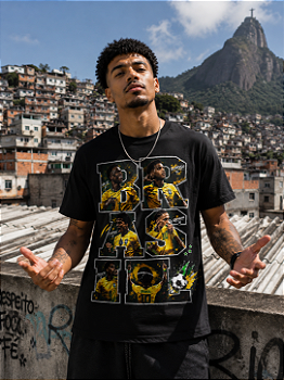 Camiseta Brasil Masculina Estampa Seleção Tradicional