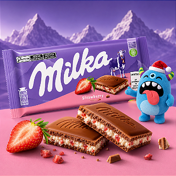 Chocolate Milka Strawberry 100g
