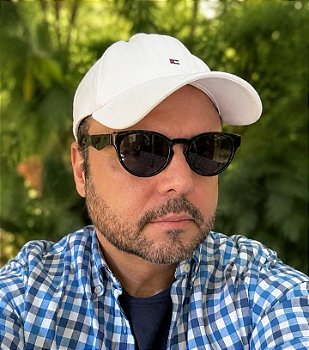Óculos de sol Lumen plus redondo preto acetato - unissex