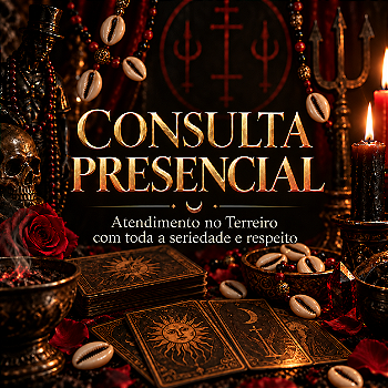CONSULTA COMPLETA PRESENCIAL- ORÁCULO DE KIMBANDA OU TAROT