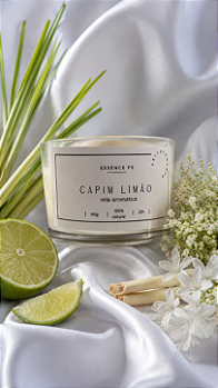 Vela Aromática Capim Limão