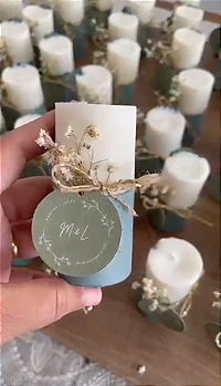 Vela Pilar Lembrancinha Decorativa