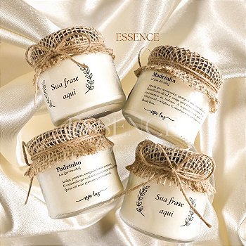 Vela Personalizada com Nome, Frase, Cor e Aroma
