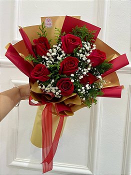 Buquê frave 7 rosas