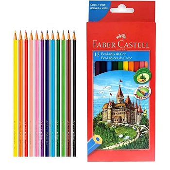 Lápis de Cor 12 Cores Faber-Castell