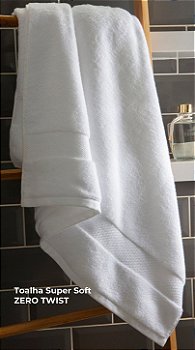 Toalha Banhão Corttex Super Soft Zero Twist Avulsa 80x1,50m – Branca ou Bege