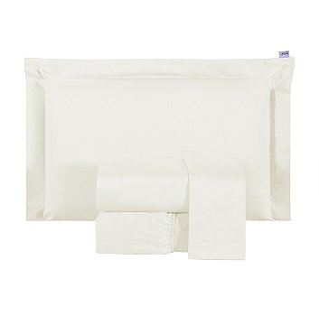 Jogo de Cama King Percal 400 Fios Juma Class 100% Algodão Palha 4 Peças