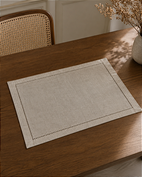 Lugar Americano Rafimex Linha Supremo Bege 35x50 cm com Ponto Ajour