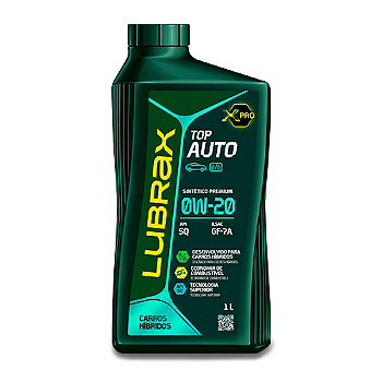LUBRAX TOP AUTO 0W-20 HÍBRIDO SINTÉTICO