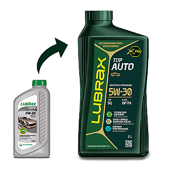LUBRAX TOP AUTO 5W-30 SQ DX1 SINTÉTICO PREMIUM