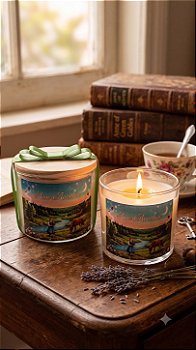 "Anne de Avonlea" - Vela artesanal com aroma de BAMBOO - 100g.