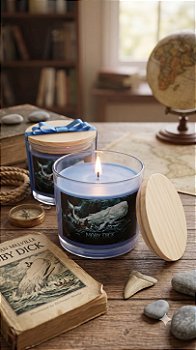 "Moby Dick" - Vela artesanal com aroma de OCEANO - 100g.