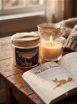 "O pequeno príncipe" - Vela artesanal com aroma de PÊRA INGLESA - 100g.