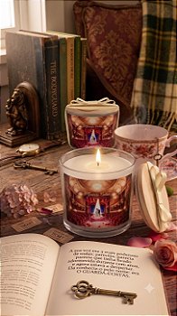 "O Guarda-Costas" - Vela artesanal com aroma de CHÁ BRANCO - 100g.