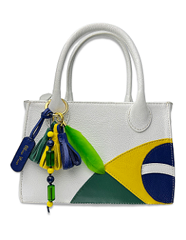 Bolsa Brasil Pérola Dos Trôpicos Couro Legítimo - Brasilidade que Inspira