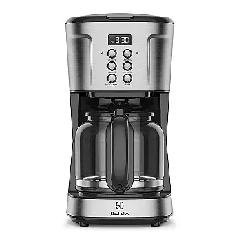 Cafeteira Elétrica Electrolux Digital 38 Xícaras Experience Programável com Timer Cor Inox (ECM30) 127v
