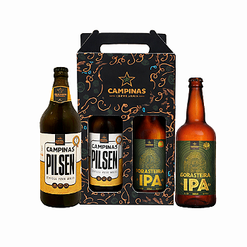 Kit Degustação Cerveja Artesanal Campinas Pilsen + Ipa