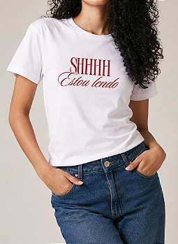 Camiseta Shhhh Estou Lendo