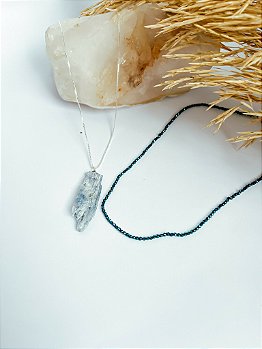 Mix De Colares Espiritualidade Azul Cianita