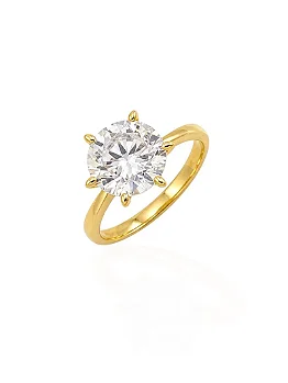 Anel Zircônia Virginia Banhados no Ouro e no Diamante - 12mm