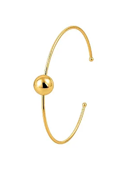Bracelete Folheado a Ouro 18k Esfera Lisa