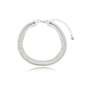 Pulseira Dupla Malha + Riviera