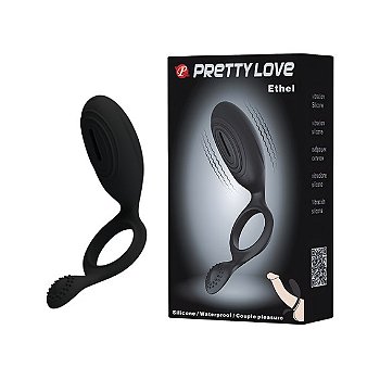 Anel Peniano com Estimulador de Clítoris e Vibração Única - Pretty Love Ethel