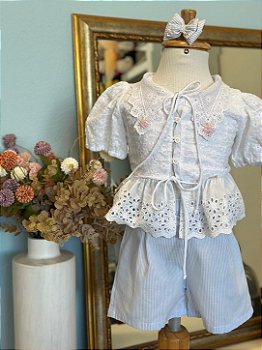 Conjunto Bata Laize Azul Roana