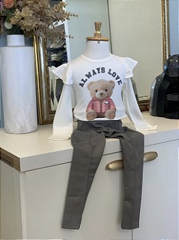 Conjunto ML Legging Cinza Infanti