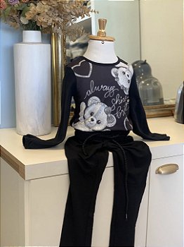 Conjunto ML Legging Preta Infanti