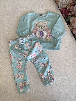 Conjunto Moletom c/ Calça Arco-Íris Infanti