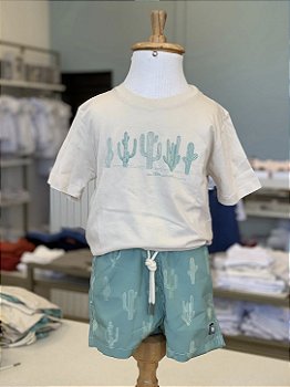 Conjunto Camiseta e Short Cacto Tactel Dudes