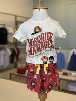Pijama MC Marfim Harry Potter Feminino Veggi
