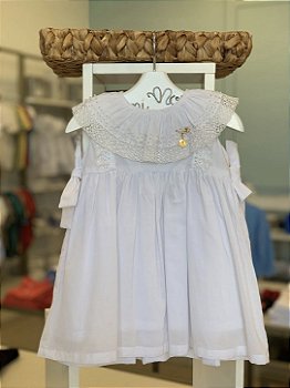 Vestido Batizado Branco Roana