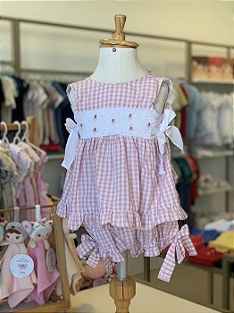 Bata c/ Culote Mini Rosa Claro
