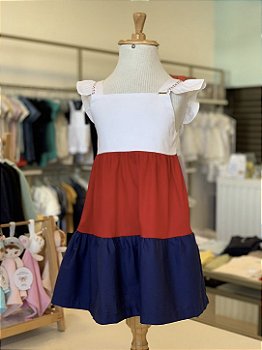 Vestido Baby Navy Tricolor Antonita