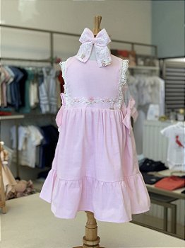 Vestido Jardim De Verão Rosa Roana