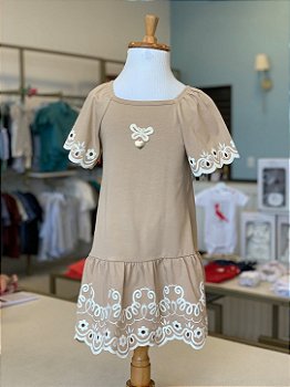 Vestido MC Bege Escuro Infanti