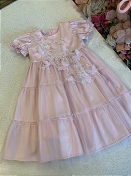 Vestido Borboletas Rosa Roana