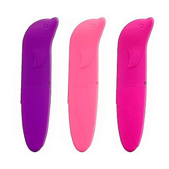 Vibrador de Ponto G e Estimulador Golfinho Liso
