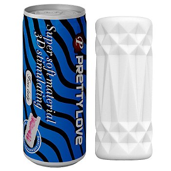 Masturbador Masculino Discreto Formato de Lata Super Soft 2 Pretty Love