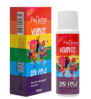 Gel de Massagem Corporal Vamos Ser Feliz 15ml Penetre Excitante