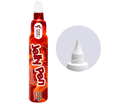 Caneta Gel de Massagem Beijável Jelly Pen 35ml Forsexy Vários Sabores