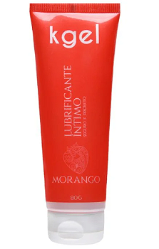 Gel Lubrificante Íntimo Kgel Morango 80g Saborizado