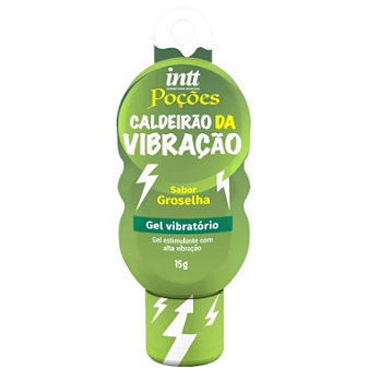 Gel Excitante Vibratório Caldeirão da Vibração Groselha 15g Intt Poções