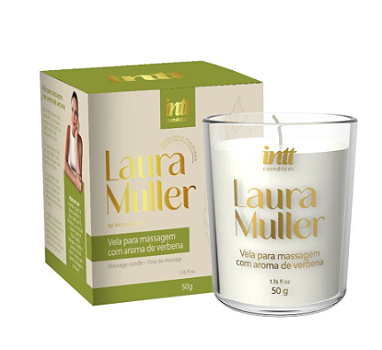 Vela para Massagem Corporal Aromática de Verbena 50g Intt Laura Muller
