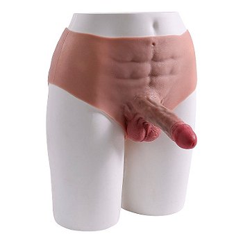Calcinha Cinta em Silicone com Prótese Peniana Integrada 16,5cm