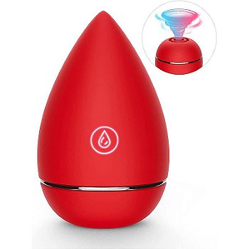 Mini Vibrador Bullet Secreto Formato Esponja de Maquiagem Recarregável
