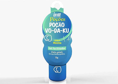 Gel Facilitador Anal Vo-da-ku Poções Menta 15g Intt